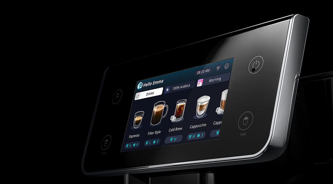 Ekspres do kawy De'Longhi PrimaDonna Aromatic - wyświetlacz TFT