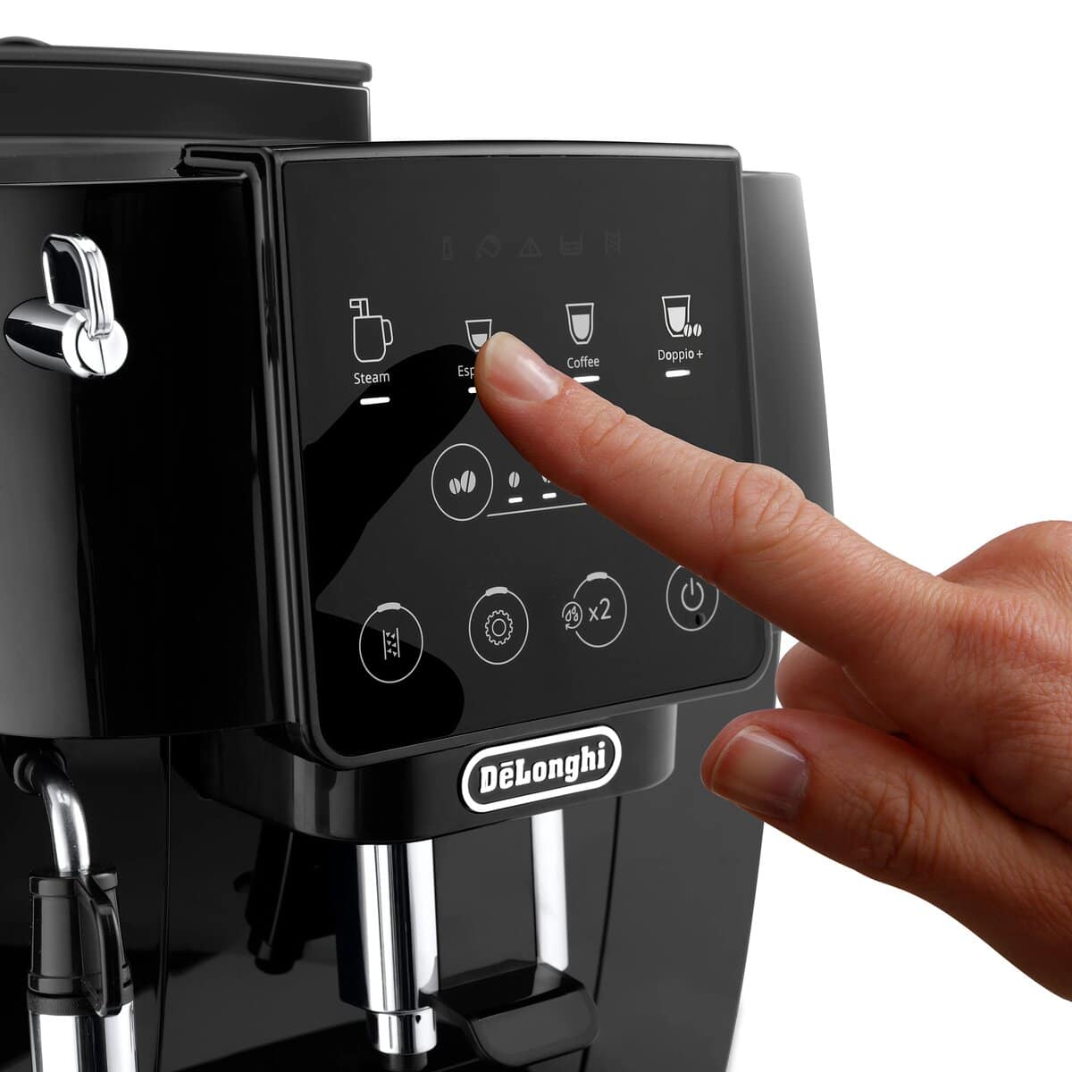 02 Magnifica Start ECAM220.21.B – сензорният панел с бутоните Steam, Espresso, Coffee и Doppio+