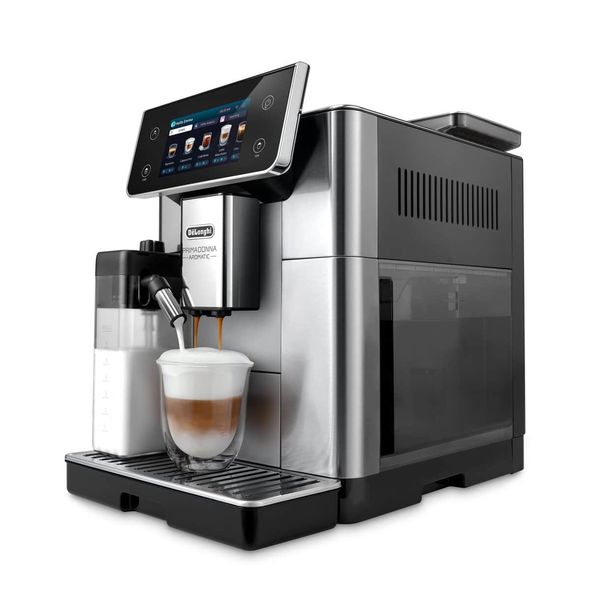 09 PrimaDonna Aromatic ECAM630.55.SSM – наливане на latte macchiato