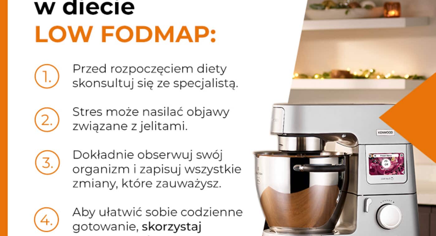 Cenne wskazówki w diecie LOW FODMAP. - infografika