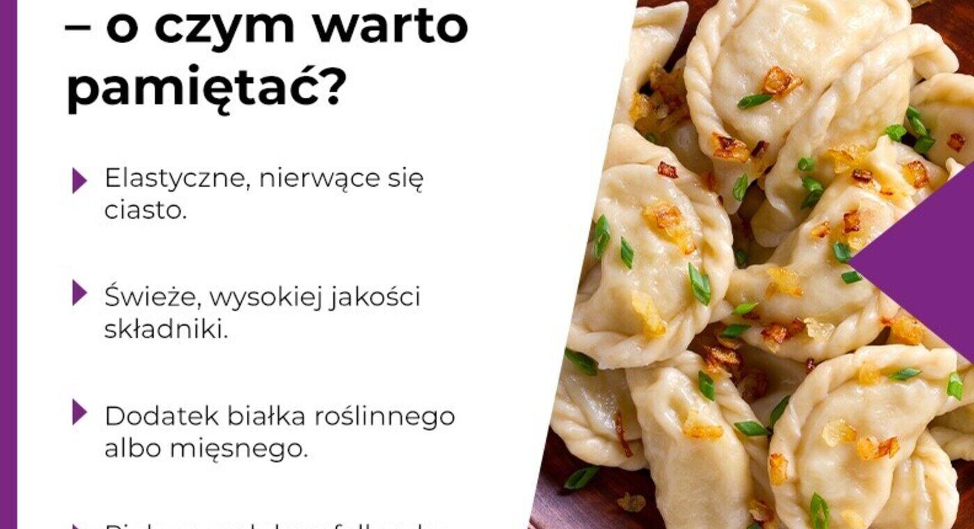 Pierogi idealne – o czym warto pamiętać? - infografika.