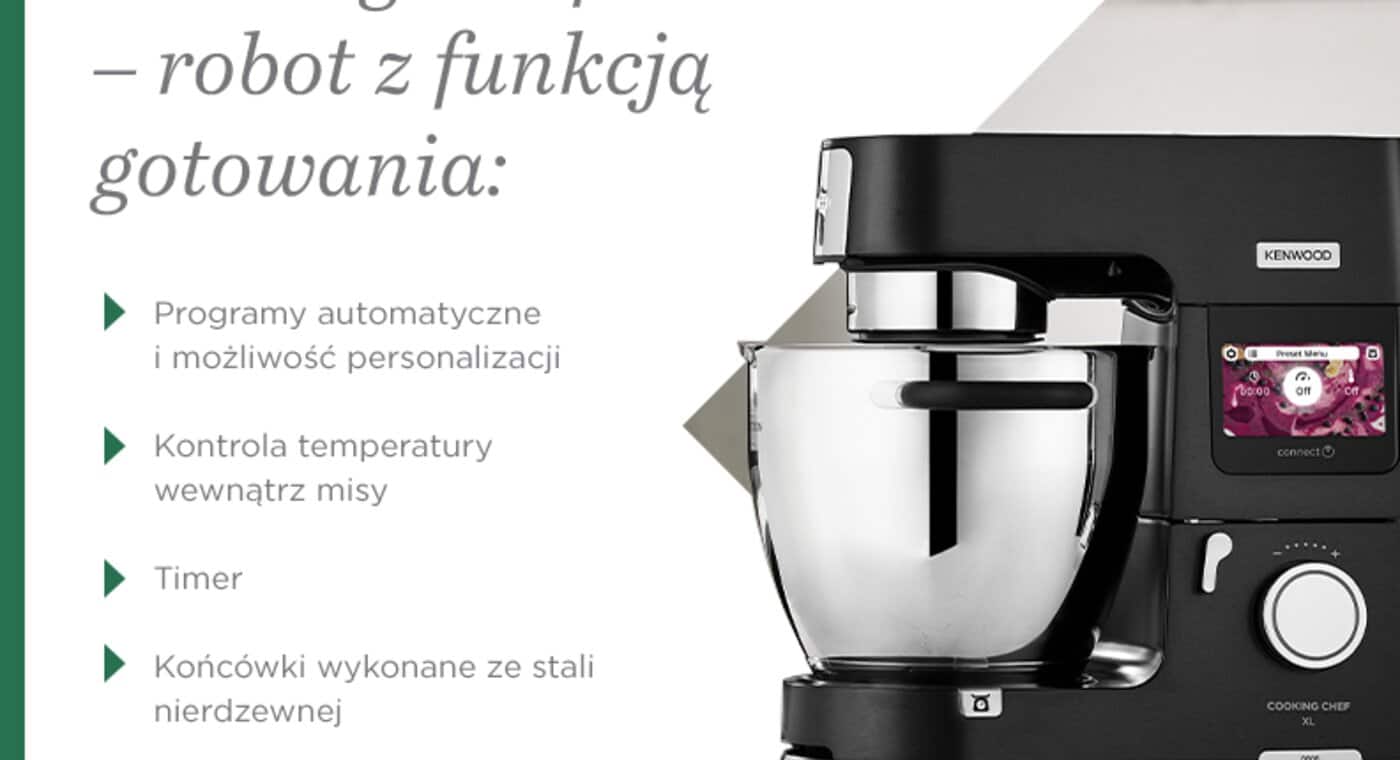 Cooking Chef XL, robot z funkcją gotowania - infografika