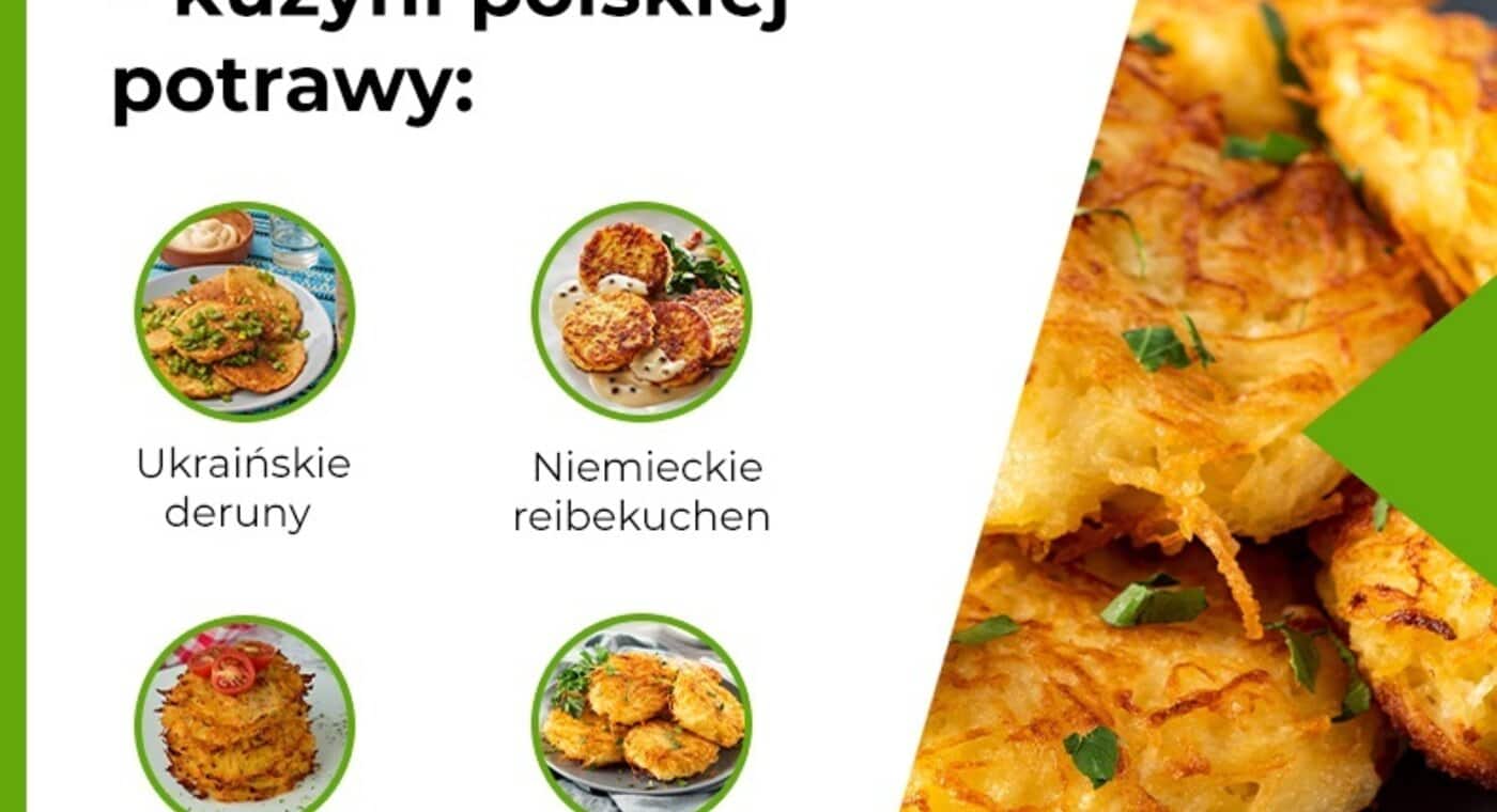 Placki ziemniaczane – kuzyni polskiej potrawy - infografika.