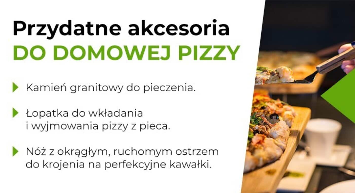 Przydatne akcesoria do domowej pizzy - infografika.
