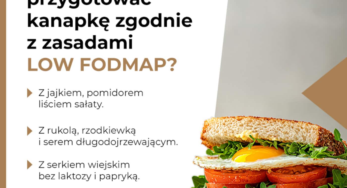 Z czym możesz przygotować kanapkę zgodnie z zasadami LOW FODMAP? - infografika