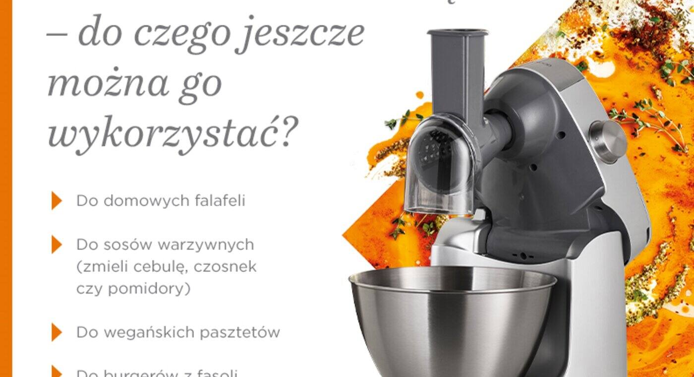 Robot do mielenia mięsa, do czego jeszcze można go wykorzystać? - infografika