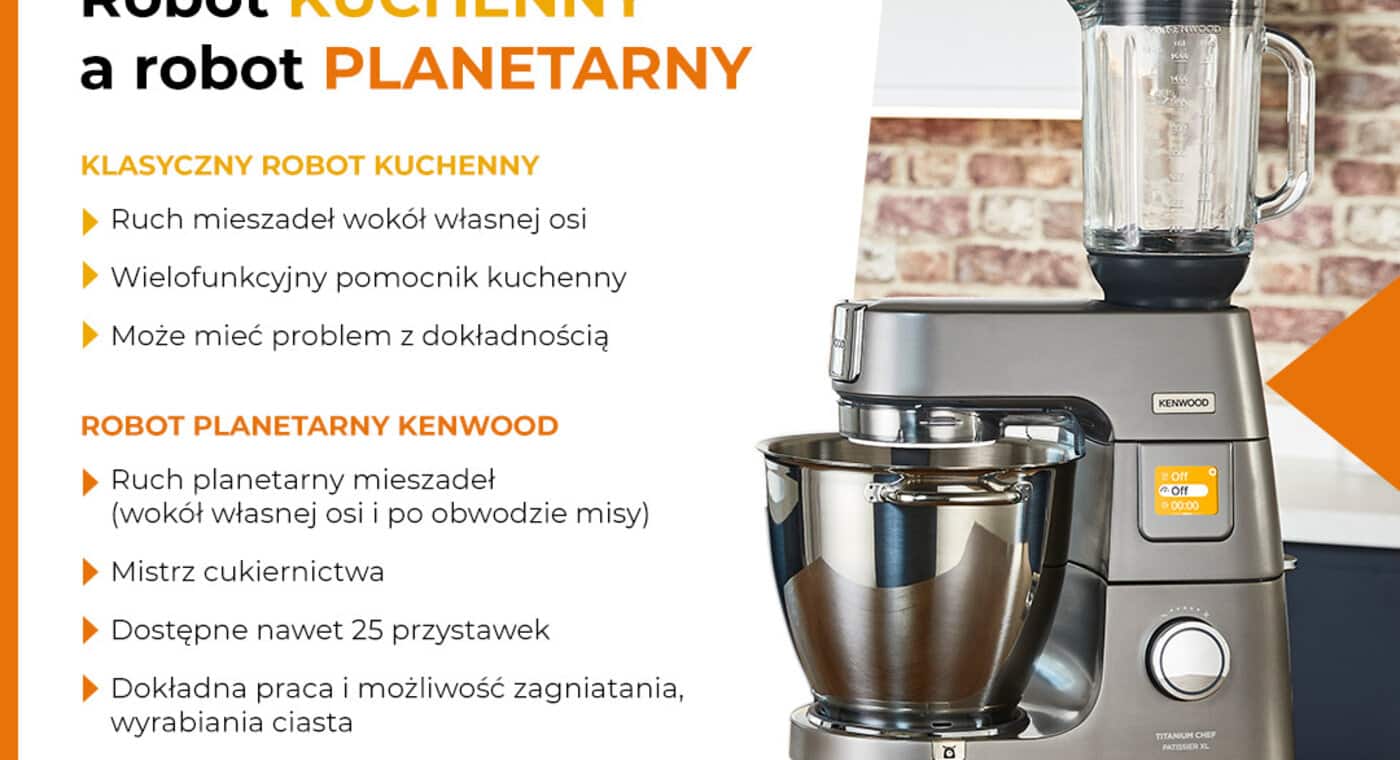 Robot kuchenny a robot planetarny - porównanie