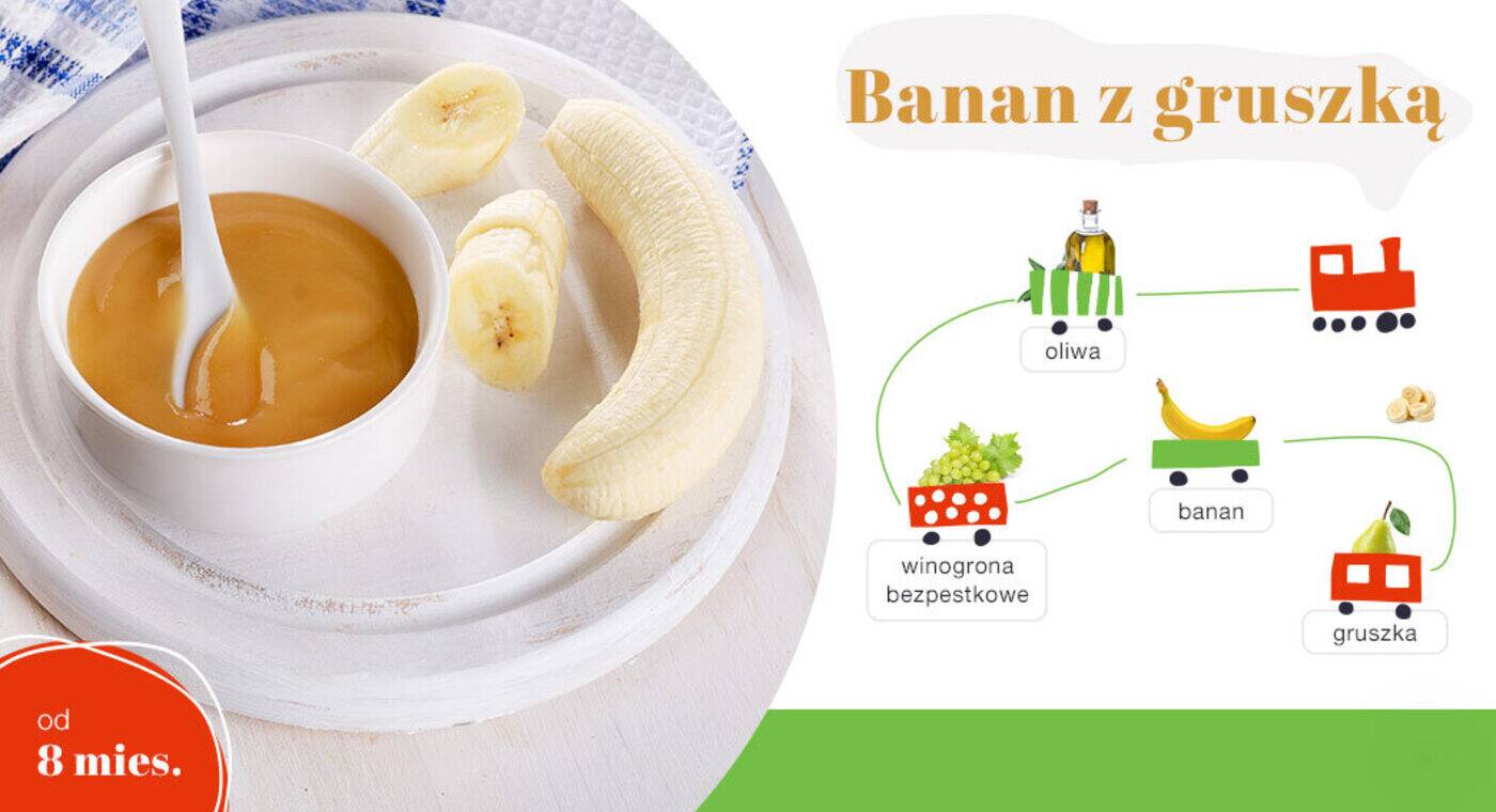 banan z gruszką