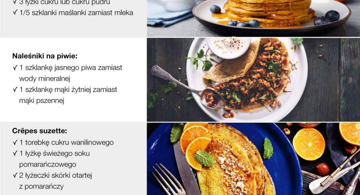 przepisy na naleśniki deserowe, czekoladowe, pancakes