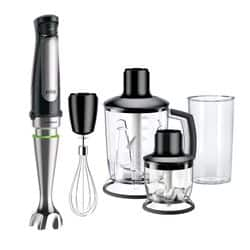 Braun multiquick 7 mq7087x, frullatore ad immersione, minipimer, dotato di  ciot