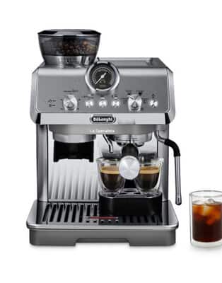 Pump with grinder (beans & pre-ground)