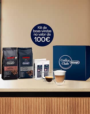 Faça parte do De'Longhi Coffee Club e desfrute de vantagens únicas.