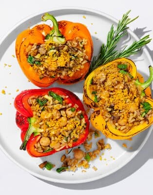 Gefüllte Paprika aus der Heißluftfritteuse