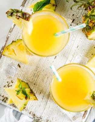 Smoothie ananas et eau de coco