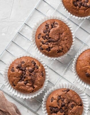 Cupcakes protéiné au chocolat