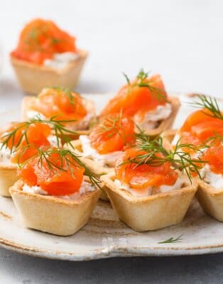 Fromage frais saumon fumé pistache grenade