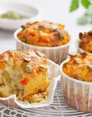 Muffins chèvre épinards