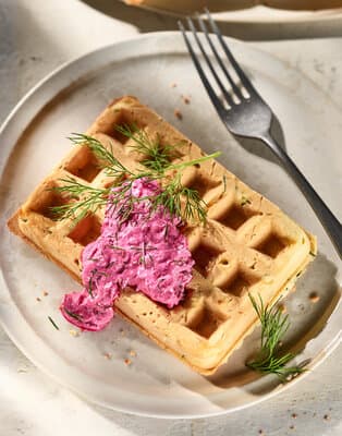 Zucchini-Feta-Waffeln