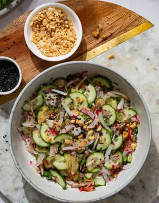 Thai style cucumber salad