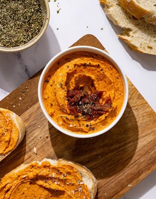 Whipped tomato butter