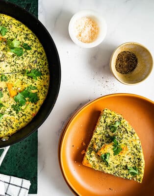 One Pot Frittata with Sweet Potato