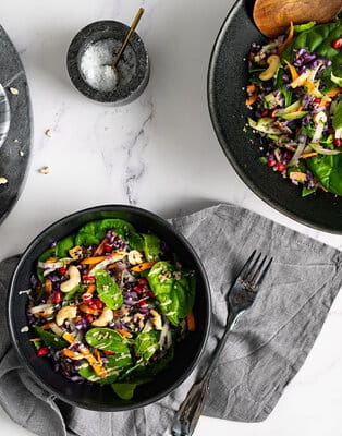 Colourful vegetable salad