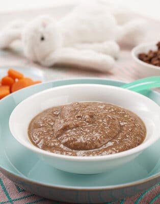 Lentil carrot purée