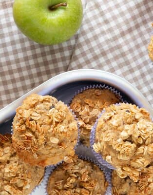 Muffins pommes et avoine