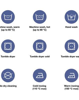 Simboli di lavaggio e stiratura