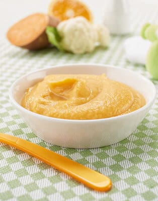Cauliflower sweet potato purée