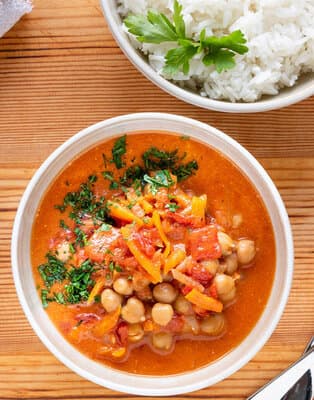 Kikkererwten kokos curry