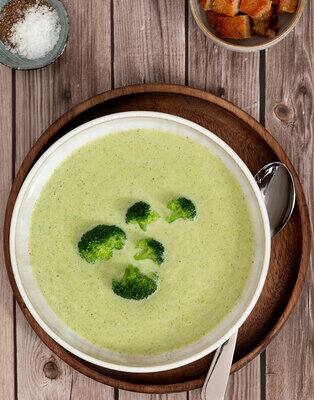 Broccoli roomsoep met croutons
