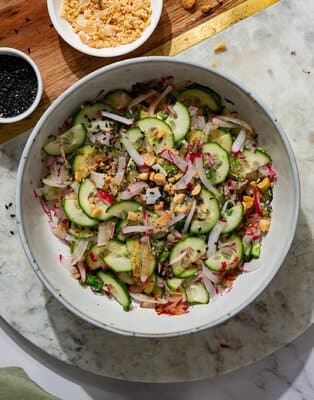 Thai style cucumber salad