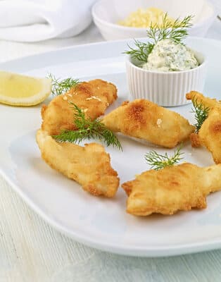 Sole goujons met dille mayonaise & citroenzout