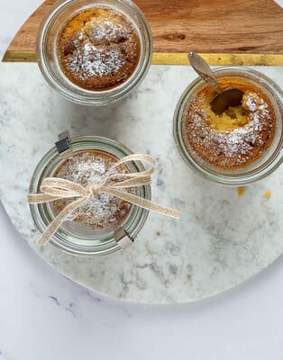 Appeltaart in een glas