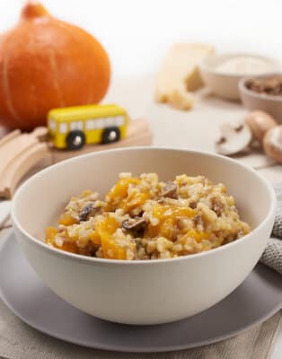Beef and pumpkin risotto