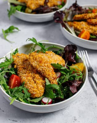 Chicken Fingers mit Sesam