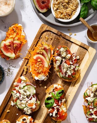 Mixed bruschetta bar