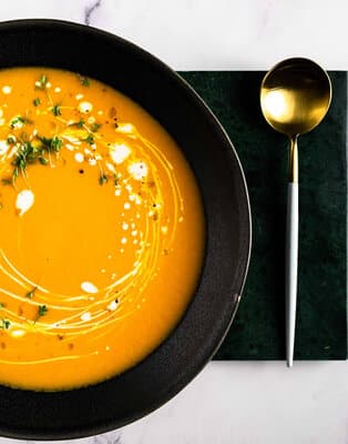 Geröstete Karotten-Ingwer-Suppe