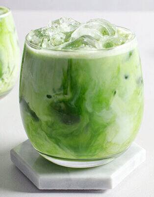 Iced matcha latte