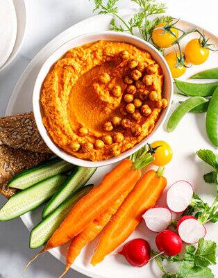 Red pepper hummus