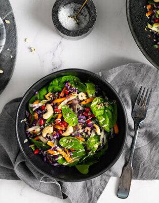 Colourful vegetable salad