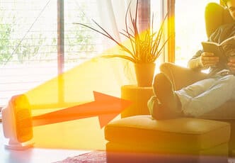 Instant warmth for small spaces and individual comfort