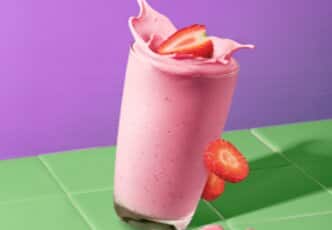 Smoothie Protéiné Pré-Workout Fraise & Gingembre