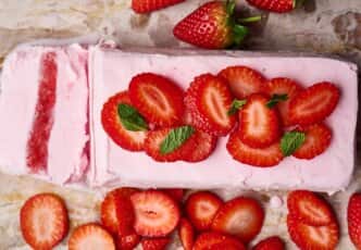 Strawberry Ice Cream Terrine