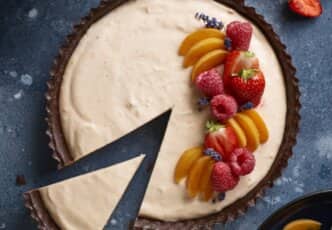 Tarte au chocolat et aux abricots