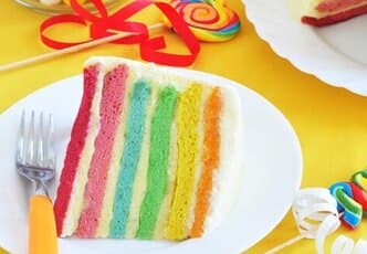 Rainbow Candle Cake