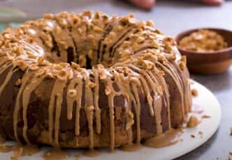 Cake marbré chocolat café