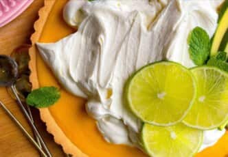 Mango Lime Tart by Shelina Permalloo