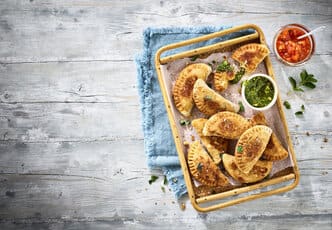 Empanadas au chèvre et aux légumes